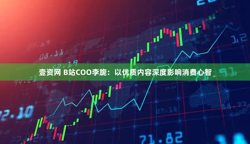 壹资网 B站COO李旎：以优质内容深度影响消费心智